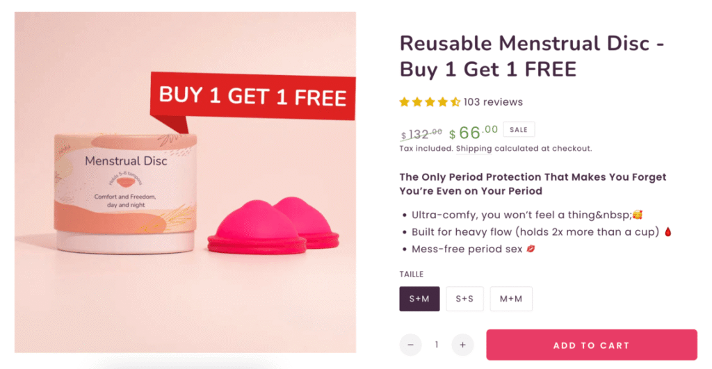 Cup&co menstrual disc Australia