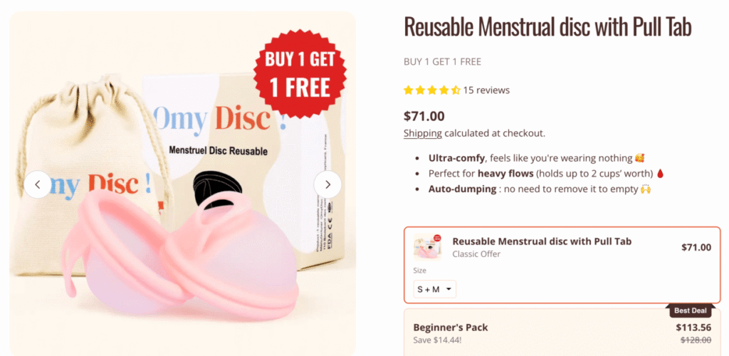 Omydisc menstrual disc australia