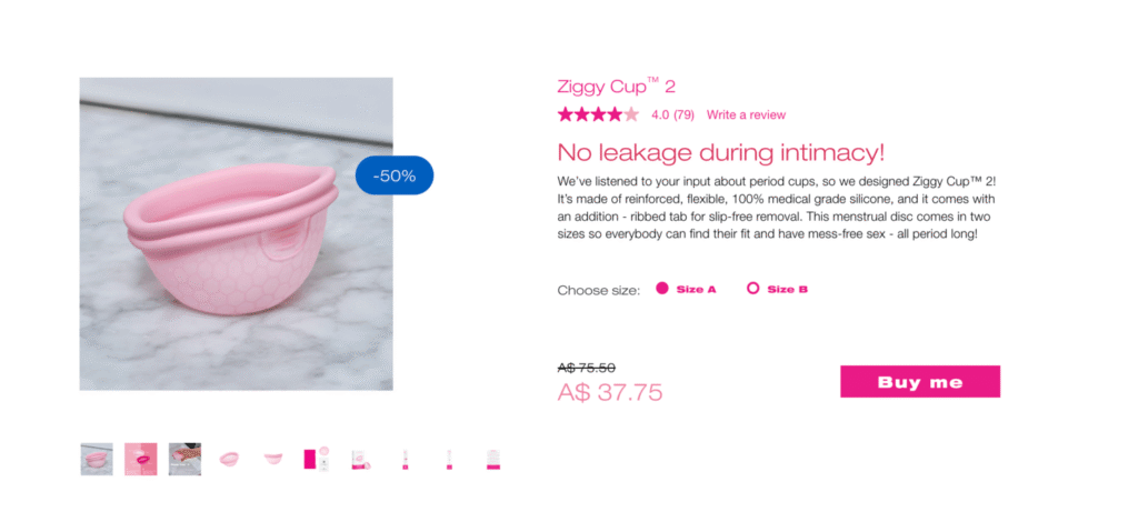 Aiggy Cup best menstrual disc Australia